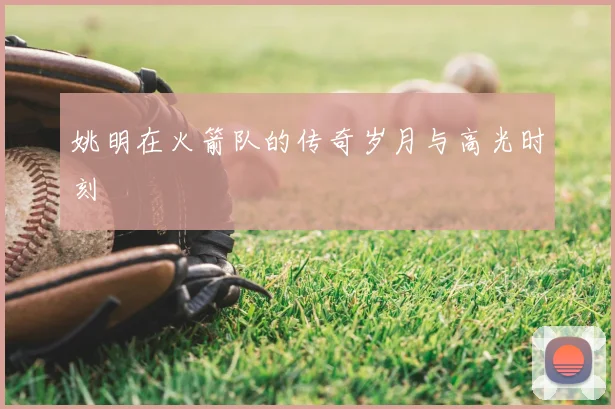 姚明在火箭队的传奇岁月与高光时刻